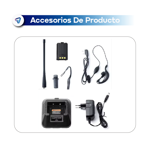 Pack 4 Radios Movil Handy Baoefeng Handie UV5R 8W VHF/UHF