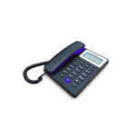Teléfono de Mesa o Pared Panacom PA7600BKB Negro y Azul