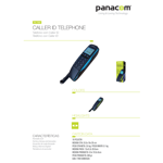 Teléfono de Mesa Panacom PA7580BKG Verde LCD Manos Libres