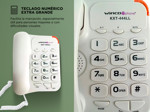 Teléfono Fijo Botones Números Grandes Winco KXT-444LL Blanco
