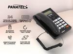 Teléfono Fijo Con Identificador de Llamadas Panatel LCD KXT-3600ID Negro