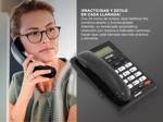 Teléfono Fijo Con Identificador de Llamadas Panatel LCD KXT-3600ID Negro