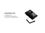 Teléfono Fijo Con Identificador de Llamadas Panatel LCD KXT-3600ID Negro