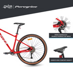 Bicicleta Overtech Peregrine Monoplato Mtb R29 Aluminio Cuadro M Rojo/Blanco