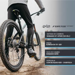 Bicicleta Overtech Fortis Sport 24v Shimano Mtb R29 Aluminio Cuadro S Negro/Crema