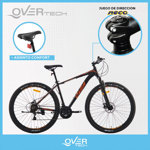 Bicicleta Overtech Armada Over Fortis Aluminio Color Negro Rojo Blanco Talle S Cuadro S