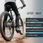 Bicicleta Mtb Overtech Q3 R29, 21 Velocidades Sunrun, Color Negro/Blanco, Tamaño del cuadro M