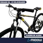 Bicicleta Mtb Todo Terreno Midow Rodado 29 21 Velocidades
