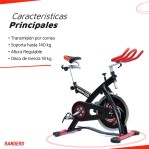 Bicicleta Fija Spinning Profesional Randers Friccion Cadena