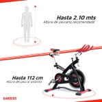 Bicicleta Fija Spinning Profesional Randers Friccion Cadena