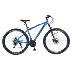 Bicicleta Mtb Overtech Q6 R29 Aluminio, 21v Con Shimano, Color Azul/Negro M