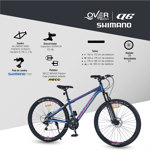 Bicicleta Mtb Overtech Q6 R29 Aluminio, 21v Con Shimano, Color Rojo/Negro M