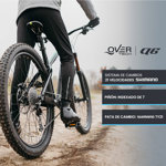 Bicicleta Mtb Overtech Q6 R29 Aluminio, 21v Con Shimano, Color Rojo/Negro M
