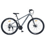 Bicicleta Mtb Overtech Q6 R29 Aluminio, 21v Con Shimano, Color Gris/Negro M