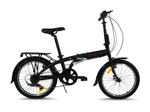 Bicicleta Plegable Rodado 20 7 Velocidades Negra Battle FF20BV071P