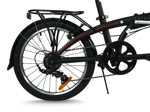 Bicicleta Plegable Rodado 20 7 Velocidades Negra Battle FF20BV071P