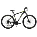 Bicicleta MTB BYNOX Highlands Acero R29 Talle L Negro-Verde HE-MBEL29-NV
