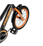 Bicicleta Fire Bird Rodado 16 Infantil Modelo Rocky Negro con naranja