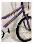 Bicicleta Futura Rodado 20 Violeta Con Canasto