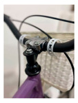 Bicicleta Futura Rodado 20 Violeta Con Canasto