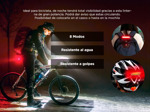 Luz Led para Bicicletas Recargable Gadnic 120 lúmenes