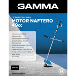 Desmalezadora con Motor Naftero 49cc "Split Shaft"- G1844AR