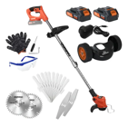 Bordeadora Inalambrica 3 En 1 Daewoo Dalbc-20wh + Accesorios