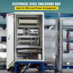 Caja Eléctrica De Acero Vevor Nema 4x 20x12x10 Pulgadas, Imp