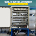 Caja Eléctrica Vevor De Fibra De Vidrio, 23.6 X 19.7 X 9.1,