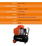 Compresor De Aire Daewoo 24 Litros 2 Hp 115 Psi 2850 RPM