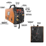 Soldadora Inverter 2 En 1 Mig Electrodo Evo Mig 175 Lusqtoff