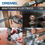 Minitorno Dremel 4000 + 36 Acc + 3 Aditamentos + Maletín 