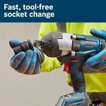 Llave de impacto BOSCH GDS18V-1180CB28 PROFACTOR™ 18V con 2 baterías