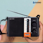 Radio Portátil Dual Suono AYV0124 SW1-2 AM y FM