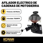 Afiladora de Cadena de Motosierra Konan KAFC/220