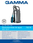 Bomba De Agua Sumergible, Para Aguas Claras Xks 750 P 750