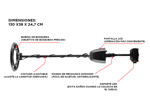 Detector De Metales Gadnic MD-3030 Oro Plata