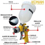 Pistola de Pintar Gravedad 1.4 Mm Konan KPP/09