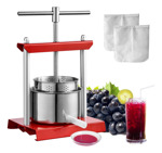 Prensa De Vino Manual Vevor, 2 Litros, Acero Inoxidable