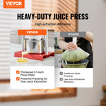 Prensa De Vino Manual Vevor, 2 Litros, Acero Inoxidable