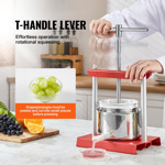 Prensa De Vino Manual Vevor, 2 Litros, Acero Inoxidable