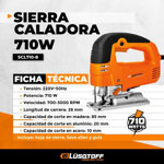 Sierra Caladora Lüsqtoff SCL710-8 Vel Var Pendular + Guías