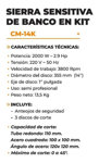 Sierra Cortadora Sensitiva Lüsqtoff 355mm Cm-14k 3 Discos