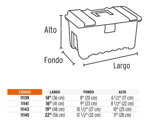 Caja De Herramientas Truper - 16" con Compartimentos