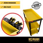 Carro Porta Herramientas 3 Bandejas 150Kg Max Konan