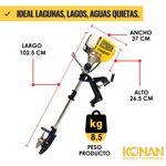 Motor Fuera De Borda Konan Botes Balsas 52cc 2 T