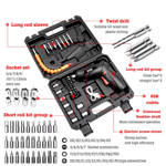 KIT Destornillador Inalambrico 46 Piezas