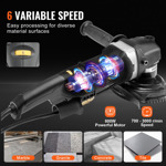 Pulidora Húmeda Vevor De 800w Con 6 Velocidades Y 7 Kits De