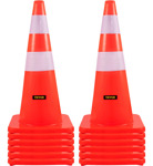 Conos De Seguridad Vevor De 28 Pulgadas 12 Piezas De Pvc N