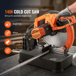 Sierra Ingletadora Vevor De 2800 W Para Corte De Metal, Ajus